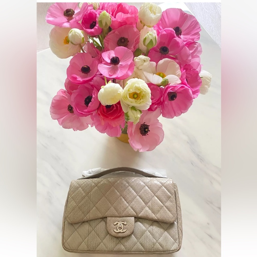 Chanel Python Flap Bag - image 5